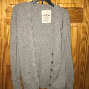 Hollister gray cardigan